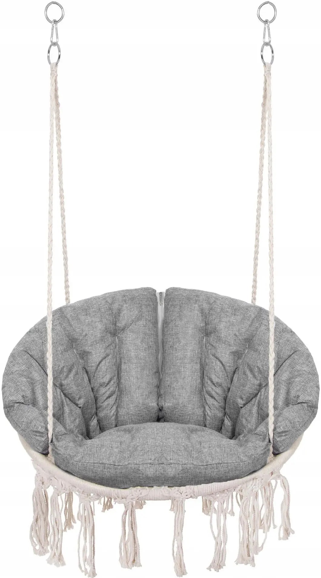 Fotoliu suspendat Springos SPR0043 (Cream/Gray) - 3