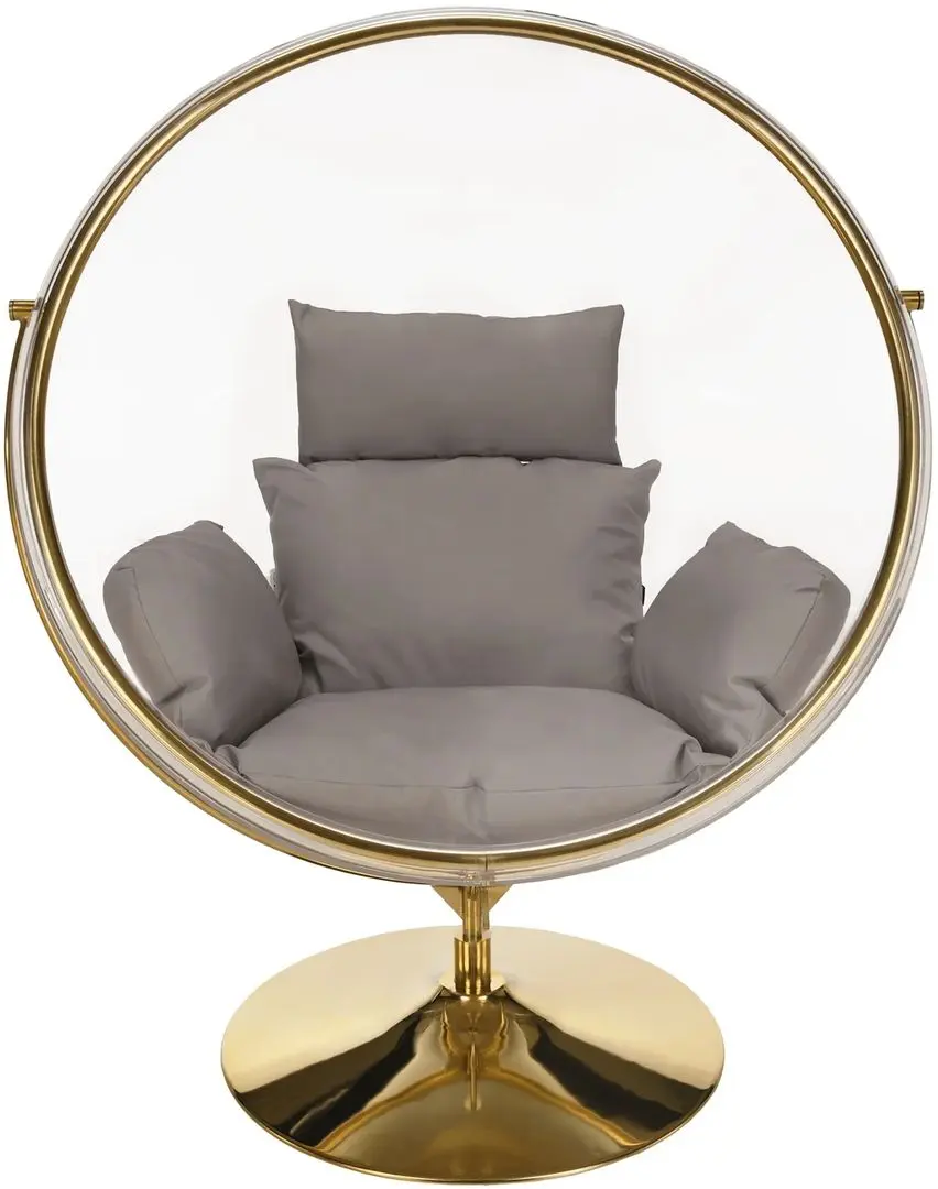 Fotoliu-cocon Tempo Kondela Bubble New Tip 2 (Transparent/Golden/Grey)
