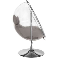 Fotoliu-cocon Tempo Kondela Bubble New Tip 2 (Transparent/Silver/Grey) Thumb