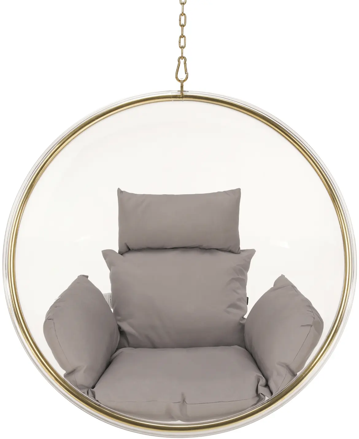 Fotoliu-cocon Tempo Kondela Bubble New Typ 1 (Transparent/Gold/Gray)