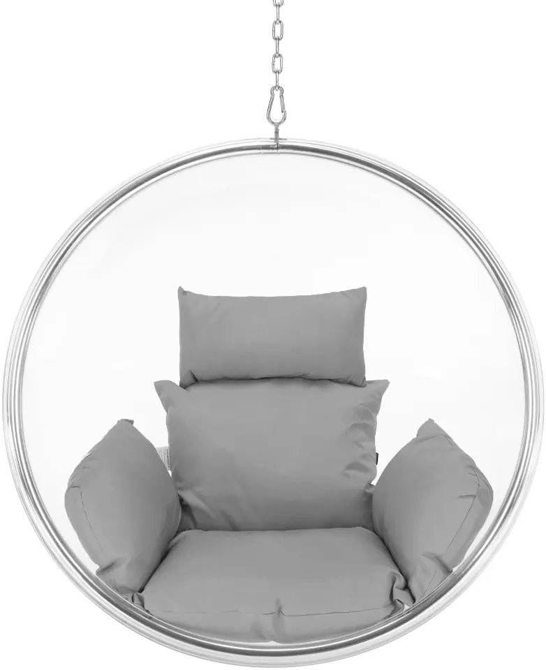 Fotoliu-cocon Tempo Kondela Bubble New Typ 1 (Transparent/Silver/Gray)