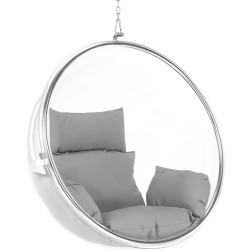 Fotoliu-cocon Tempo Kondela Bubble New Typ 1 (Transparent/Silver/Gray) Thumb