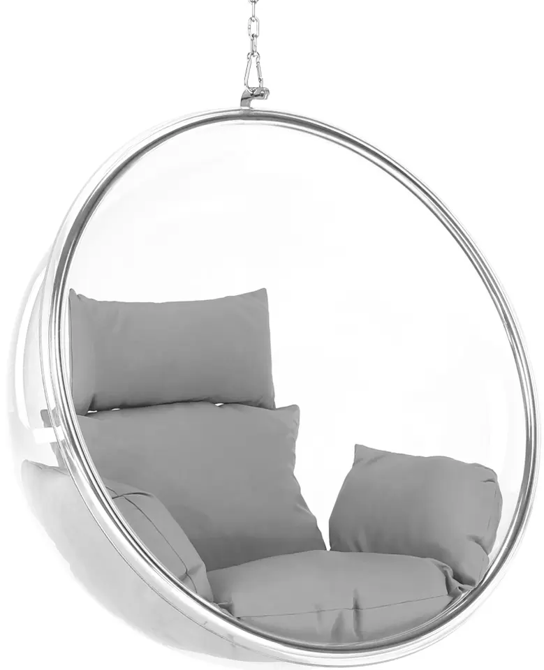 Fotoliu-cocon Tempo Kondela Bubble New Typ 1 (Transparent/Silver/Gray)