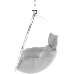 Fotoliu-cocon Tempo Kondela Bubble New Typ 1 (Transparent/Silver/Gray) Thumb