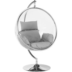 Кресло-кокон Tempo Kondela Bubble New Typ 3 (Transparent/Silver/Gray) Thumb