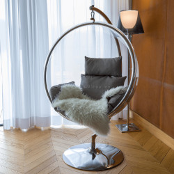 Кресло-кокон Tempo Kondela Bubble New Typ 3 (Transparent/Silver/Gray)