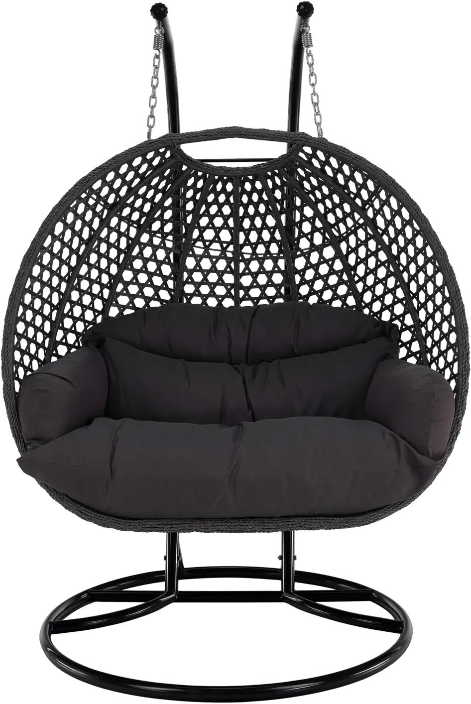 Кресло-кокон Tempo Kondela Dakan New (Black/Gray/Dark Gray)