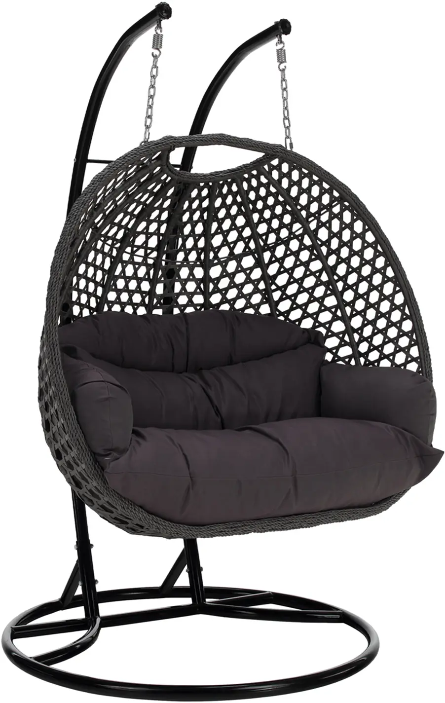 Кресло-кокон Tempo Kondela Dakan New (Black/Gray/Dark Gray)