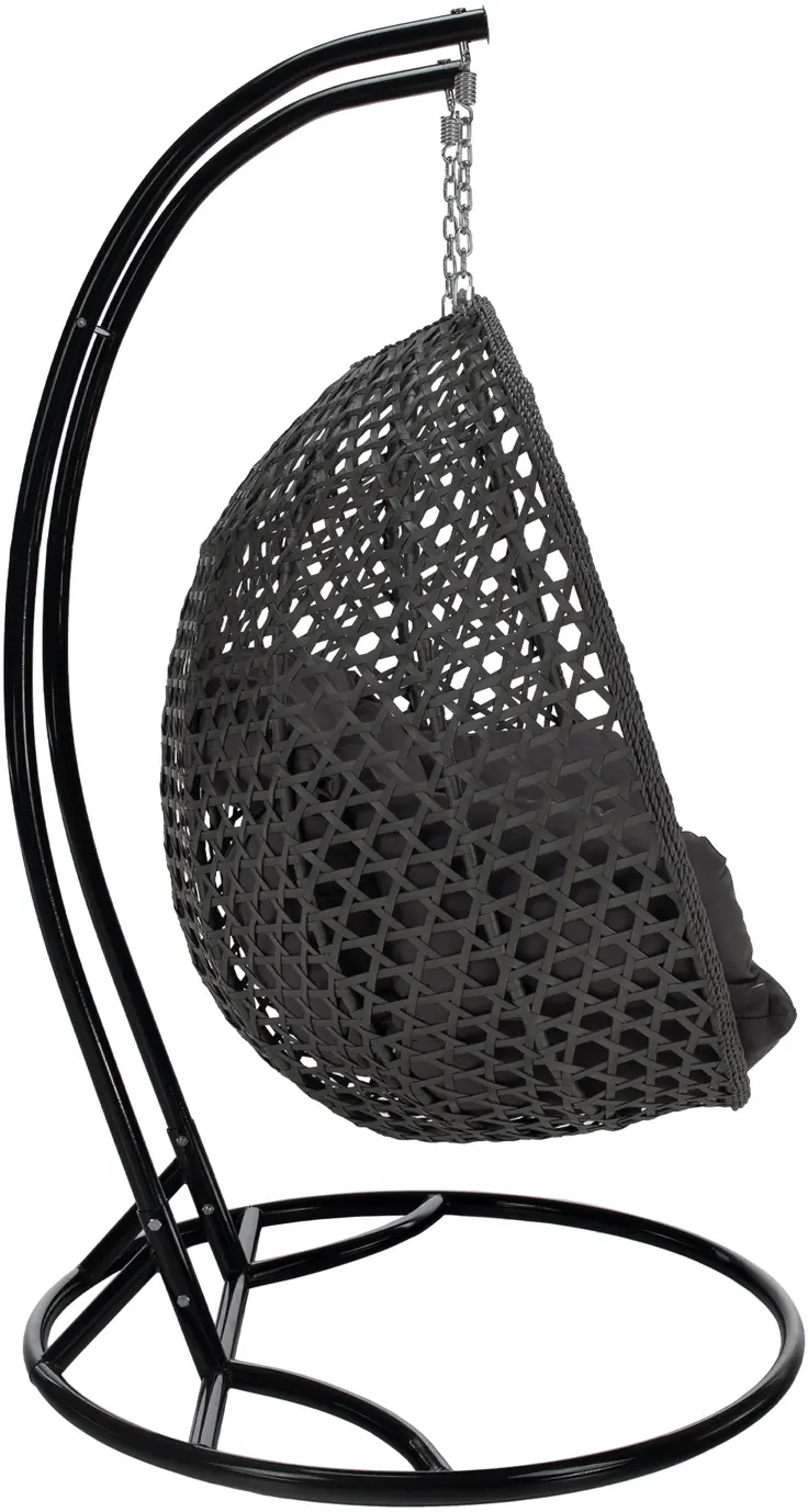 Кресло-кокон Tempo Kondela Dakan New (Black/Gray/Dark Gray)