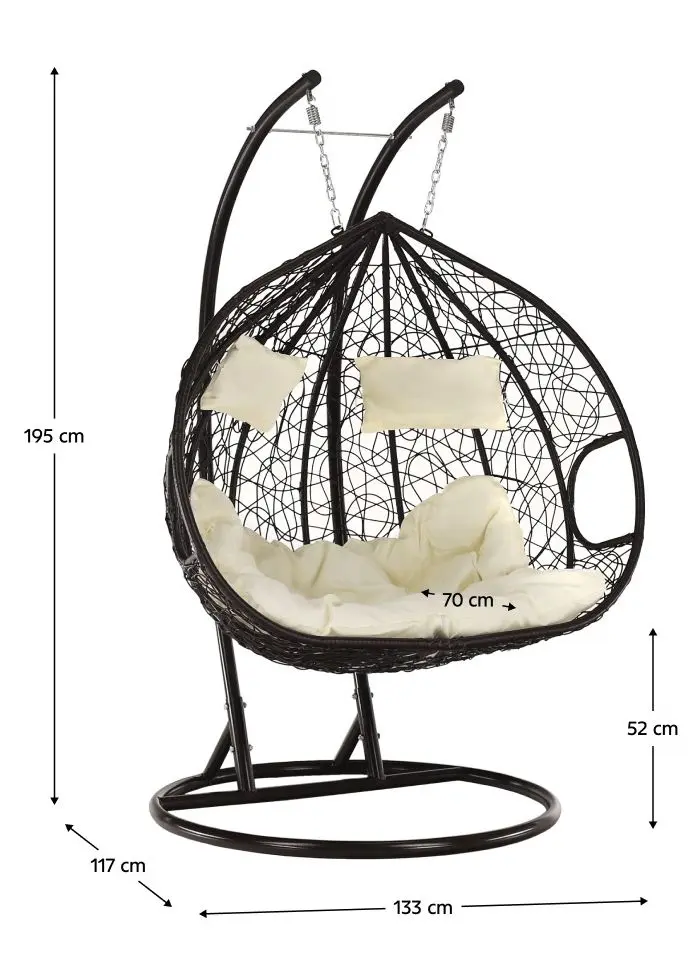 Fotoliu-cocon Tempo Kondela Dalvea 2 New (Brown/Cream)