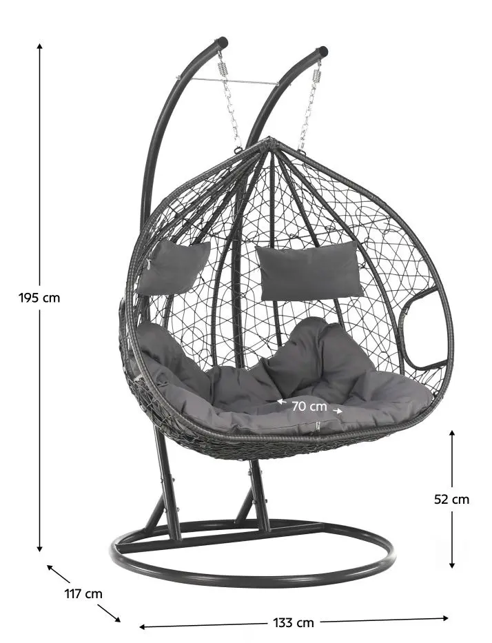 Fotoliu-cocon Tempo Kondela Dalvea 2 New (Gray)