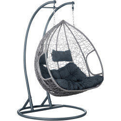 Кресло-кокон Tempo Kondela Delia (Gray) Thumb