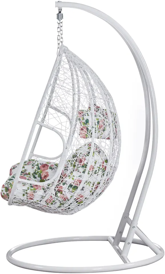 Кресло-кокон Tempo Kondela Delia (White/Multicolor)