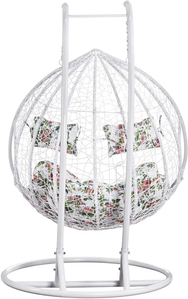 Кресло-кокон Tempo Kondela Delia (White/Multicolor)