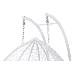 Кресло-кокон Tempo Kondela Delia (White/Multicolor) Thumb