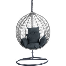 Кресло-кокон Tempo Kondela Noleo (Gray) Thumb