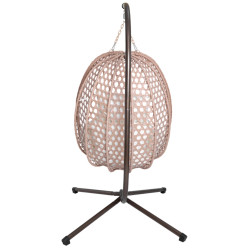 Fotoliu-cocon Tempo Kondela Sanan (Copper/Beige) Thumb