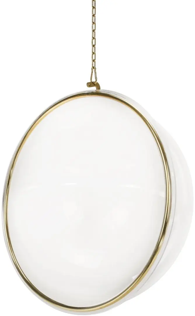 Fotoliu suspendat Tempo Kondela Bubble New Tip 1 106 (Transparent/Golden/Pink)