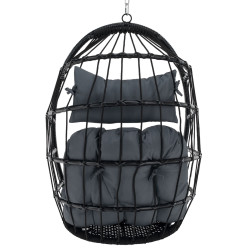 Кресло подвесное Tempo Kondela Nobelo (Black) Thumb
