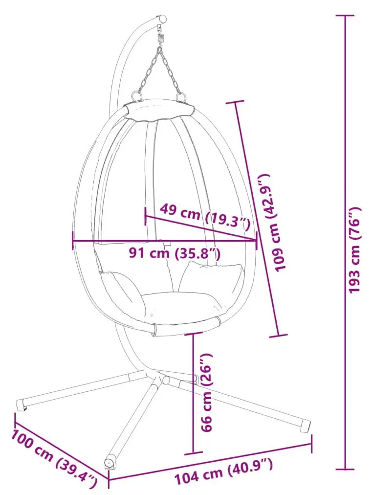 Кресло-кокон VidaXL 4007400 (Taupe Grey)