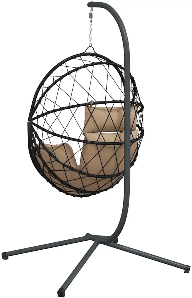 Кресло-кокон VidaXL 4007403 (Anthracite/Taupe) - 5