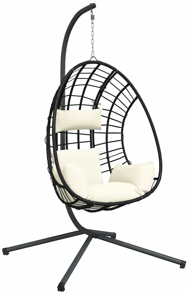 Fotoliu-cocon VidaXL 4007411 (Anthracite/Beige) - 3