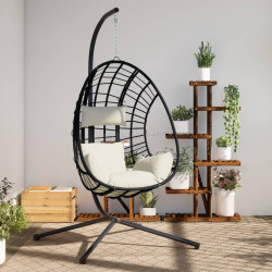 Fotoliu-cocon VidaXL 4007411 (Anthracite/Beige)