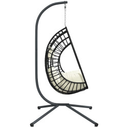 Fotoliu-cocon VidaXL 4007411 (Anthracite/Beige) Thumb