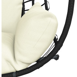 Fotoliu-cocon VidaXL 4007411 (Anthracite/Beige) Thumb