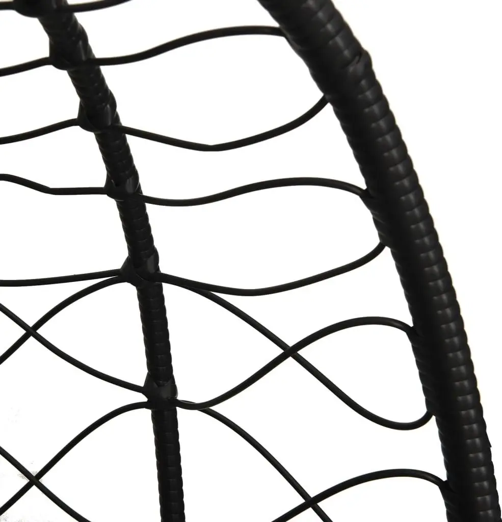 Кресло подвесное VidaXL 360047 (Black/Taupe Grey)