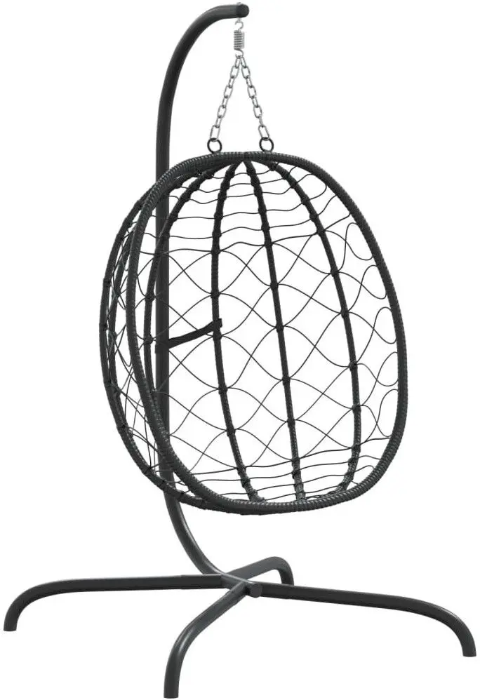 Кресло подвесное VidaXL 360047 (Black/Taupe Grey)