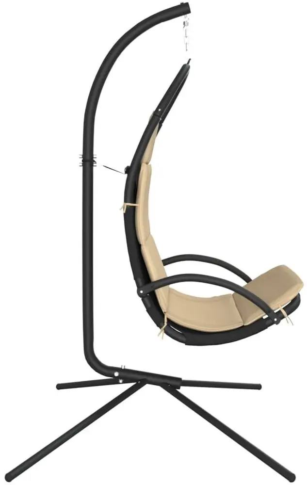 Fotoliu suspendat VidaXL 362727 (Cream/Black)