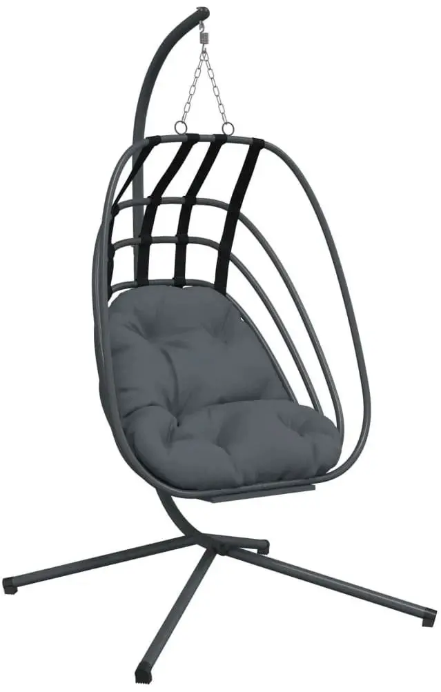 Fotoliu suspendat VidaXL 4007408 (Black/Anthracite)