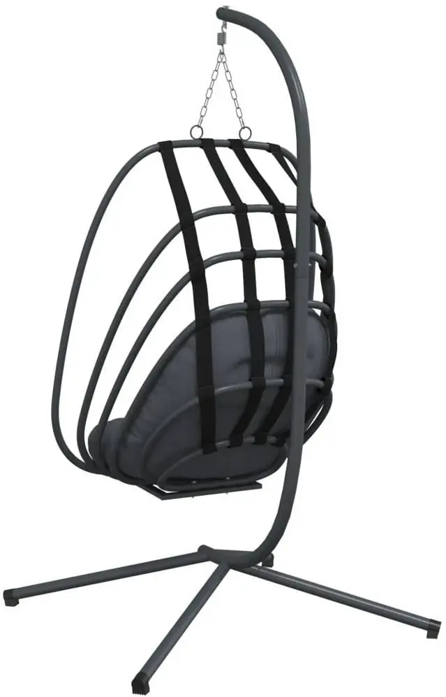 Fotoliu suspendat VidaXL 4007408 (Black/Anthracite)