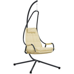 Fotoliu suspendat VidaXL 42003855 (Beige) Thumb