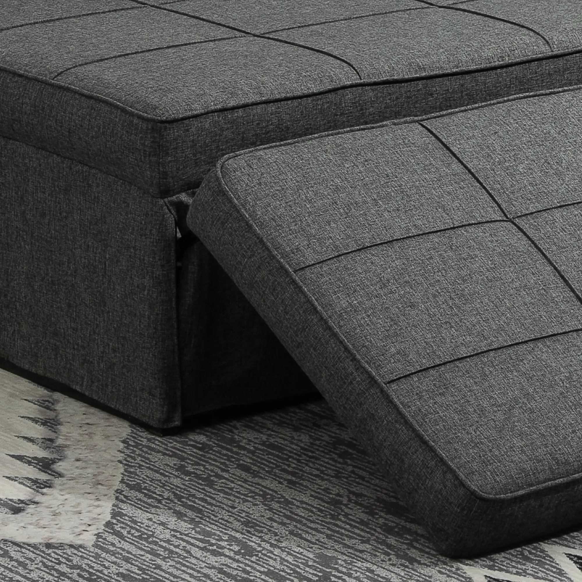 Мягкий шезлонг Homcom 839-058 (Grey) - 8