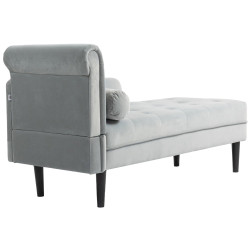 Мягкий шезлонг Homcom 83B-359V00GY (Grey) Thumb