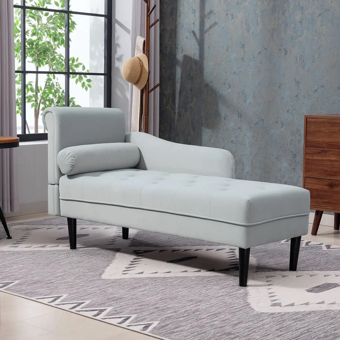 Мягкий шезлонг Homcom 83B-359V00GY (Grey)