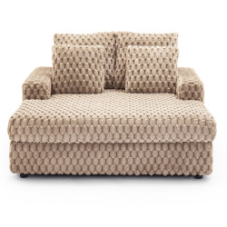 Мягкий шезлонг Mebel Elite Kobel (Beige) Thumb