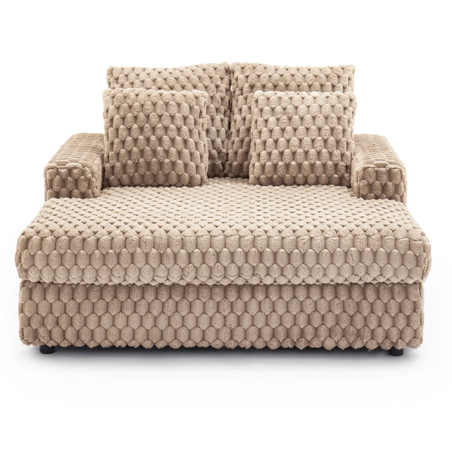 Мягкий шезлонг Mebel Elite Kobel (Beige) - 3