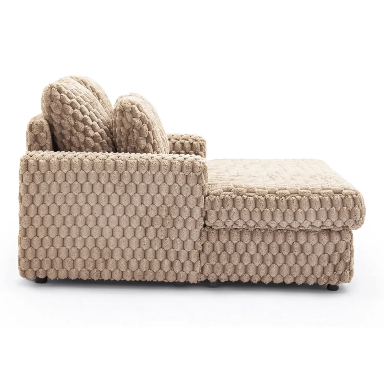 Мягкий шезлонг Mebel Elite Kobel (Beige) - 5