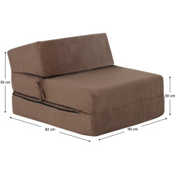 Sezlong moale Tempo Kondela Malen Lincoln 17 (Light Brown) Thumb