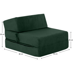 Sezlong moale Tempo Kondela Malen Lincoln 39 (Green) Thumb