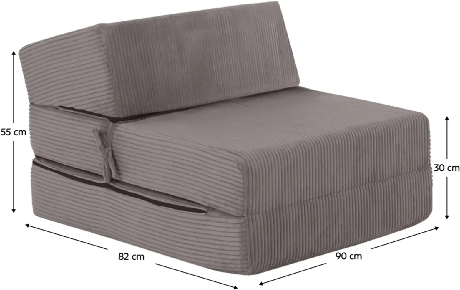 Sezlong moale Tempo Kondela Malen Lincoln 86 (Grey) - 7