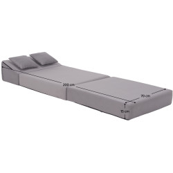 Sezlong moale Tempo Kondela Pelos (Light Grey) Thumb