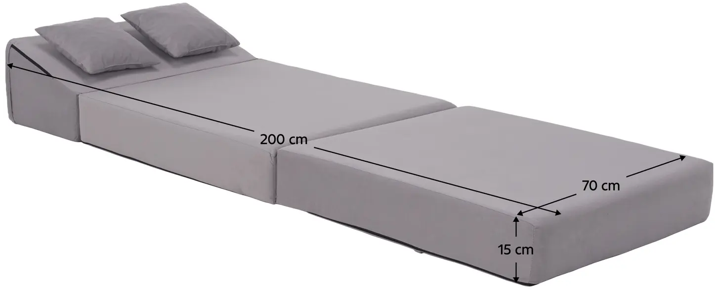 Sezlong moale Tempo Kondela Pelos (Light Grey) - 11