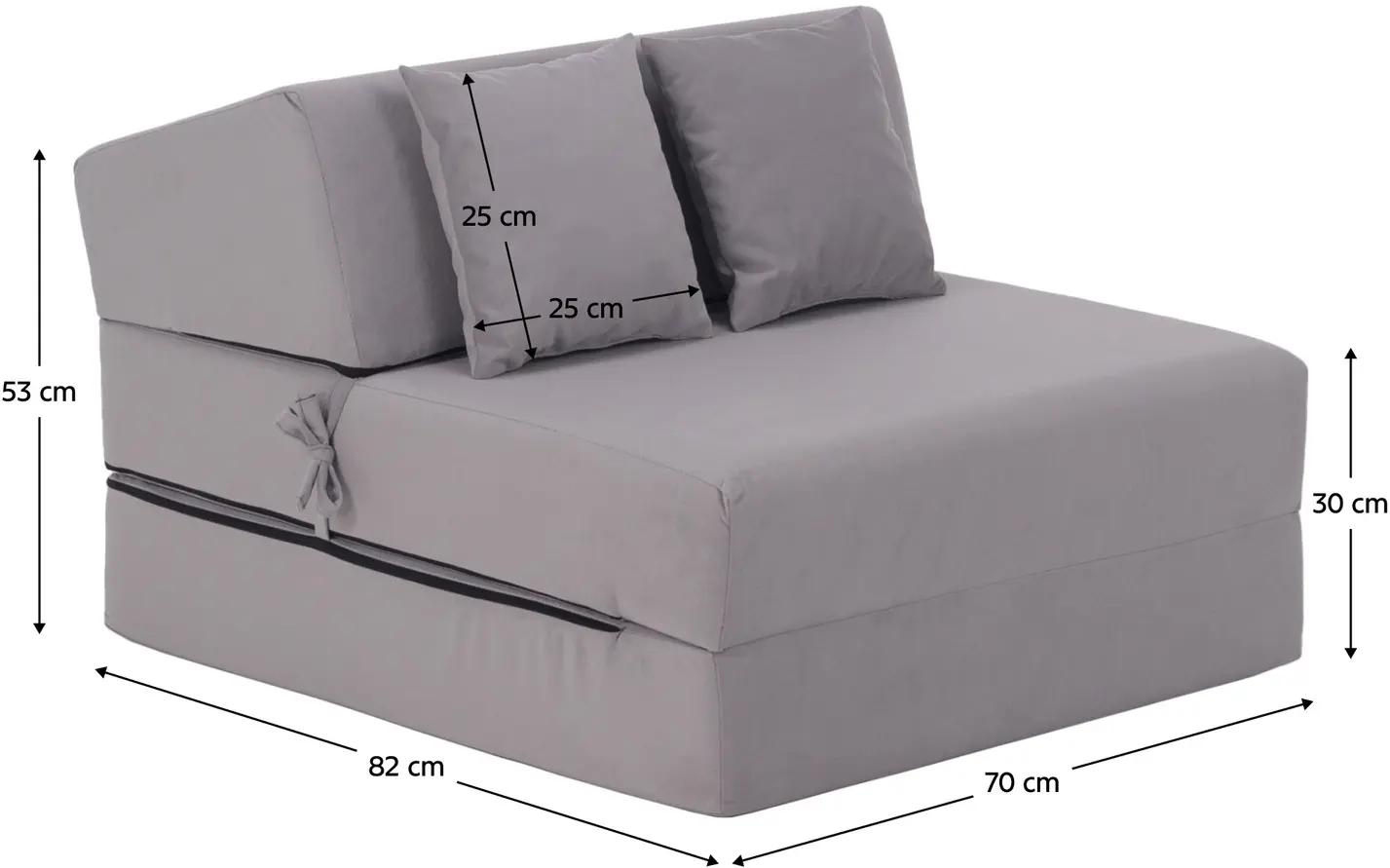 Sezlong moale Tempo Kondela Pelos (Light Grey) - 12