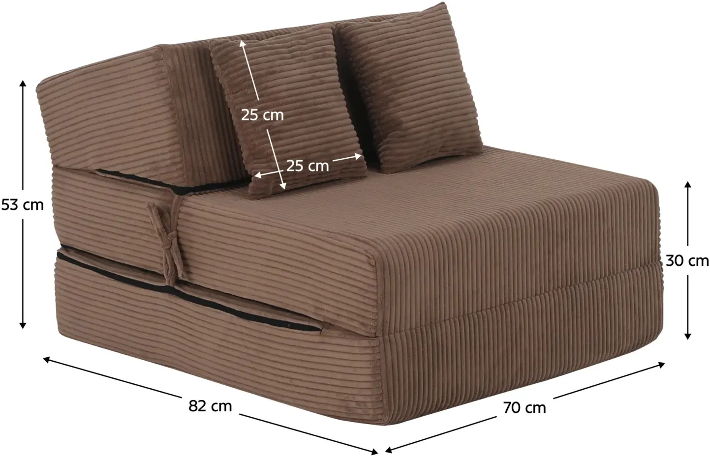 Sezlong moale Tempo Kondela Pelos Lincoln 17 (Light Brown) - 7