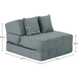 Sezlong moale Tempo Kondela Pelos Lincoln 72 (Mentol) Thumb