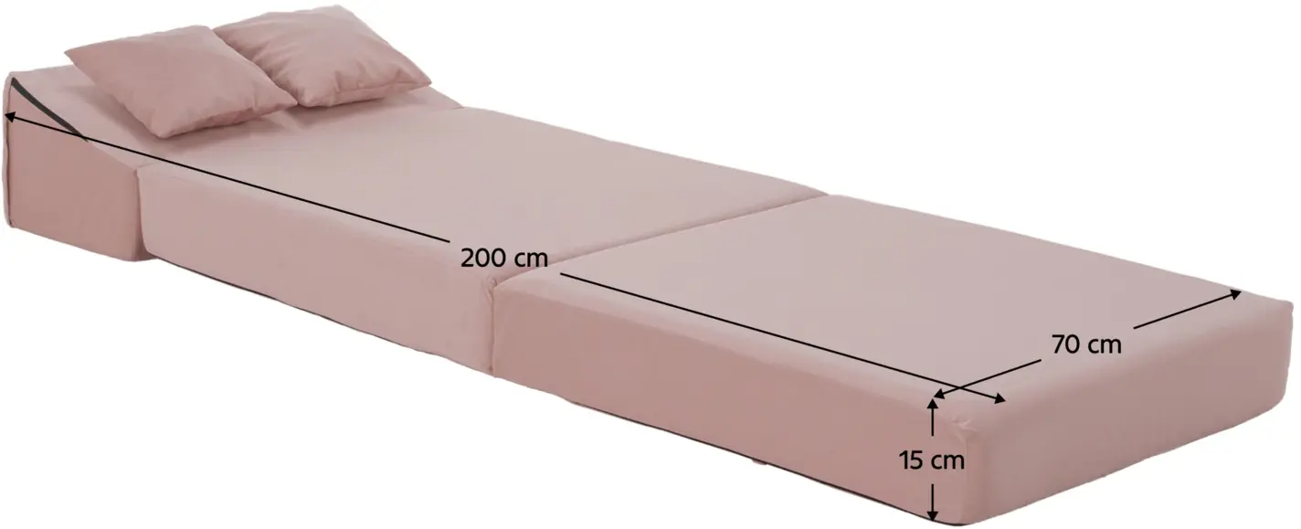 Мягкий шезлонг Tempo Kondela Pelos (Pink) - 13